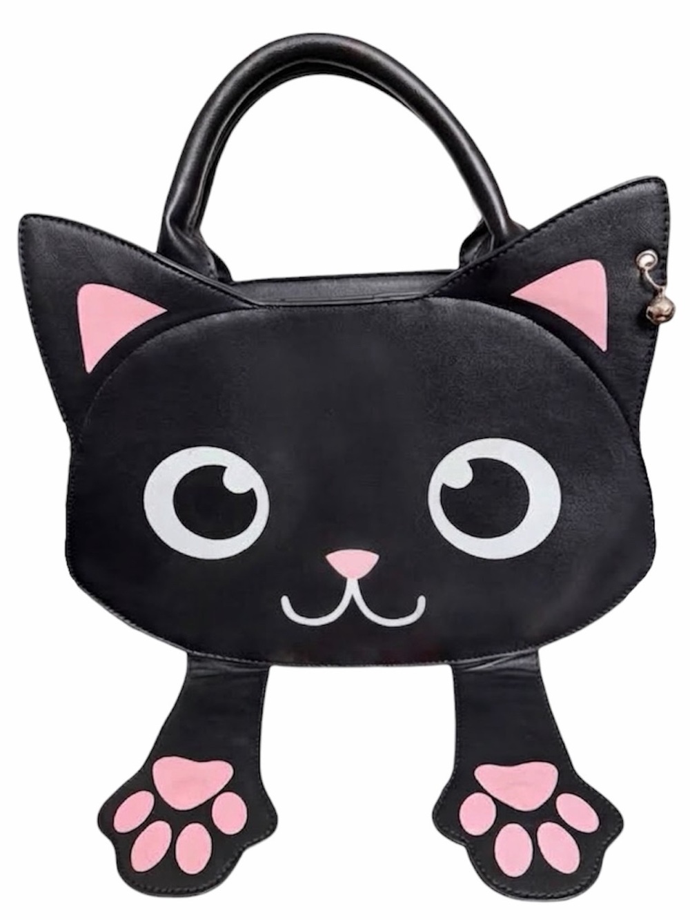 Banned Alternative Black Cat Bag of Tricks magnetic paws Crossbody Handbag - Picture 3 of 16